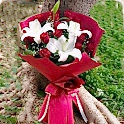 15 Gül & Casablanka Buketi