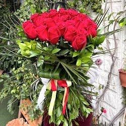 Naturel Kırmızı Gül Buketi