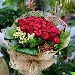 21 adet Kırmızı Gül Buketi