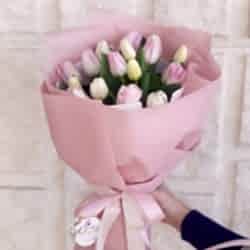 Şık Pembe Lale Buketi